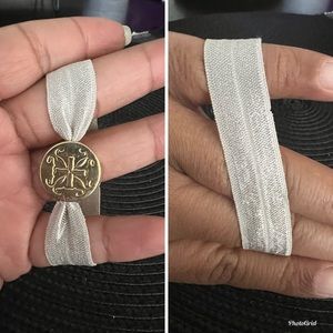 Rustic cuff hair tie